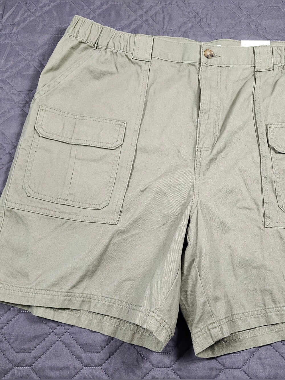 croft & barrow Men's Light Olive Cargo Shorts